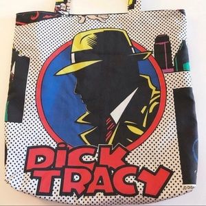 Vintage 80’s dick Tracy comic movie handmade tote